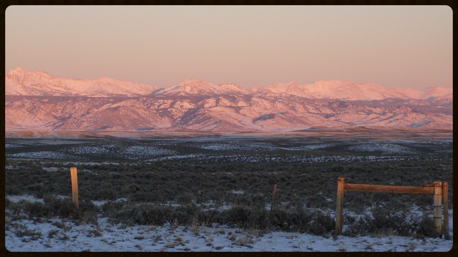 Sagebrush Country. Wyoming's Wind River Range.