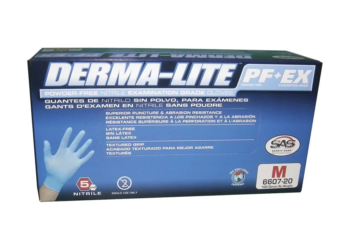 Derma Lite 5 mil Gloves (L)