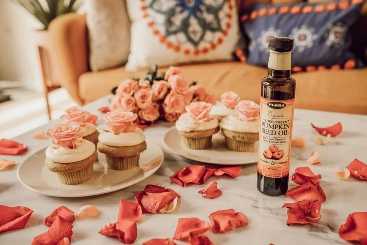 Baking Delicious Cupcakes with Pumpkin Seed Oil