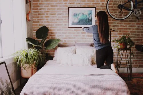 Styling an Industrial Studio with Abstract Art