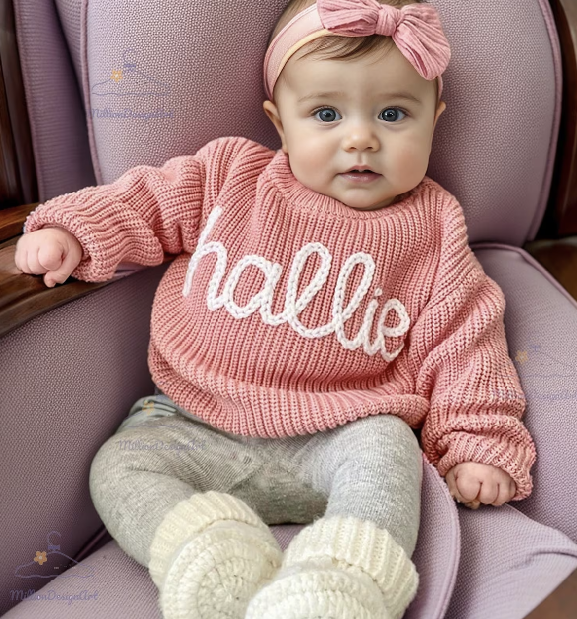 Embroidered Baby Sweater
