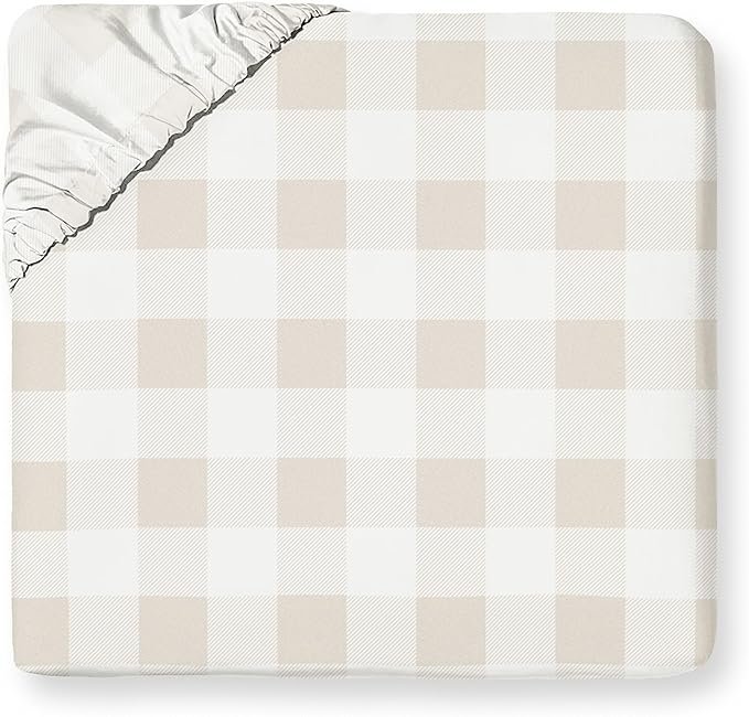 Gingham Fitted Sheet Set
