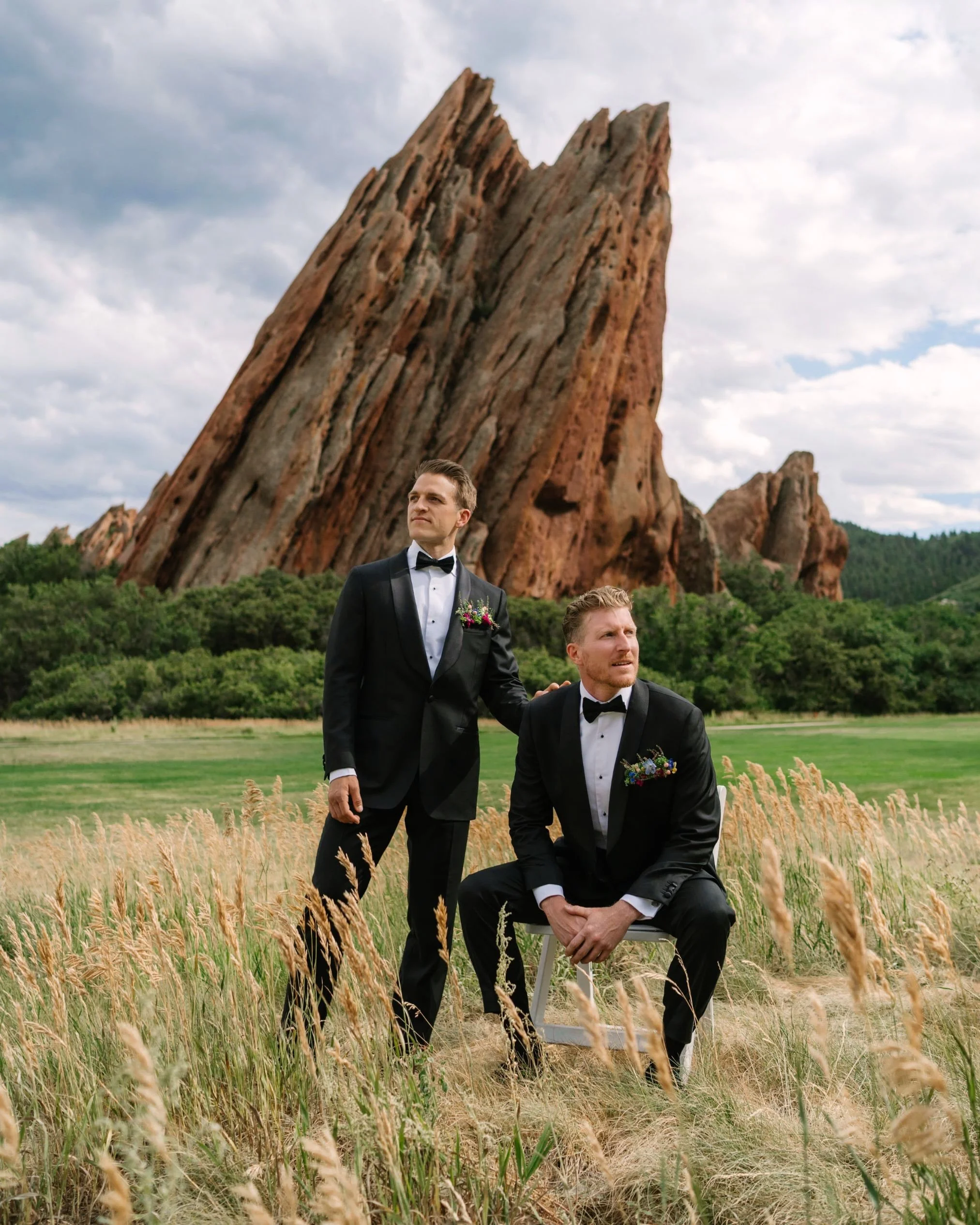 Love will ALWAYS win 🌈 and I won BIG with these two &hearts;️

What an honor to capture these beautiful souls at one of the most stunning backdrops in Colorado @arrowheadcoloradoevents 

Couples like Keaton and Joe make me feel like the luckiest. A 