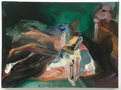 Bonkers #4, 12" x 16", oil on canvas