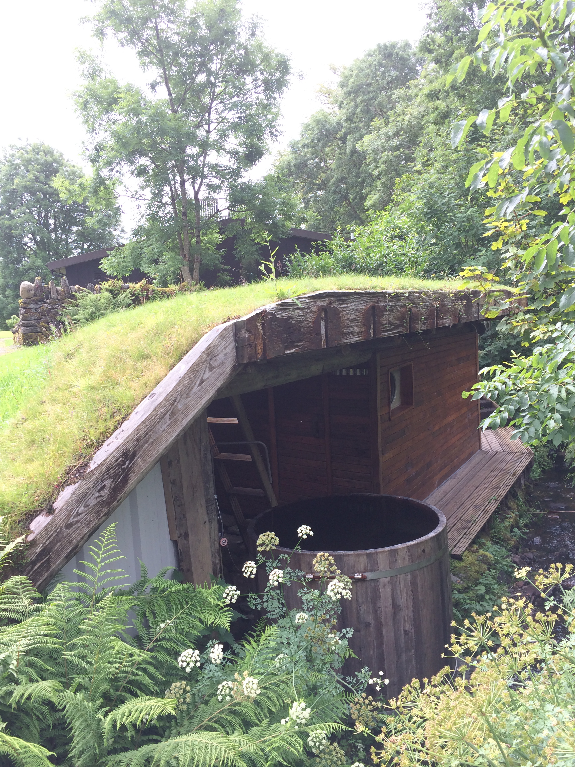 The underground sauna at the retreat center I stayed at in EcoYoga in Kilmartin, my own personal ritual pleasure space.