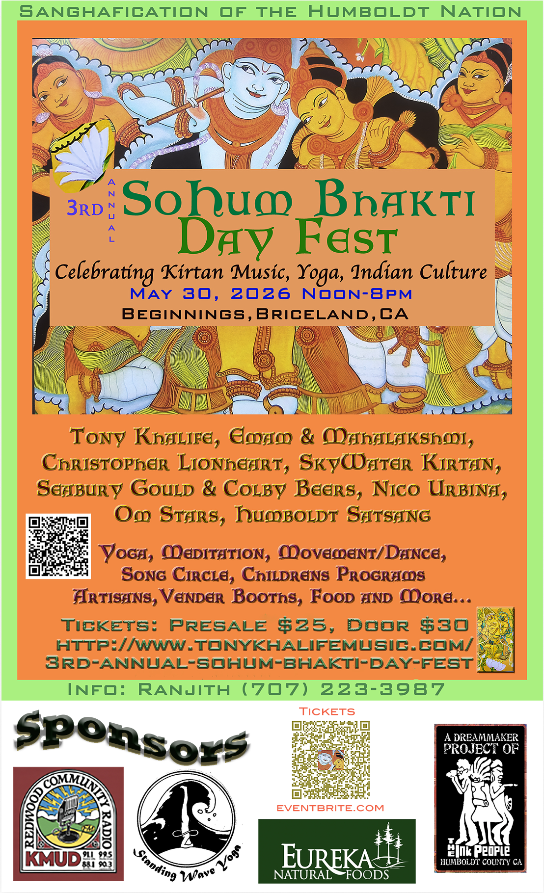 The 3rd Annual SOHUM Bhakti Day Fest 