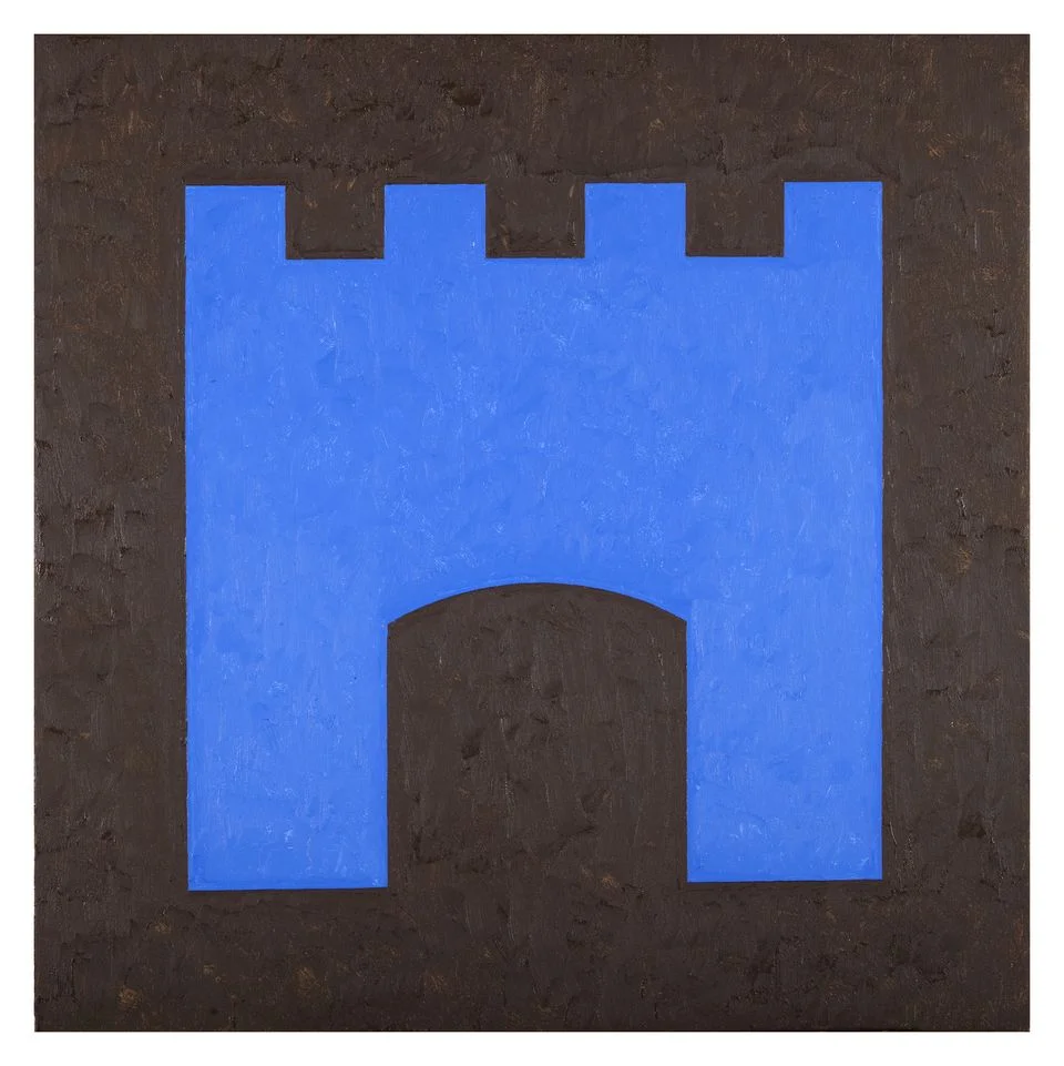 Fortress XI, 2012. Oil on canvas, 20 x 20 inches.