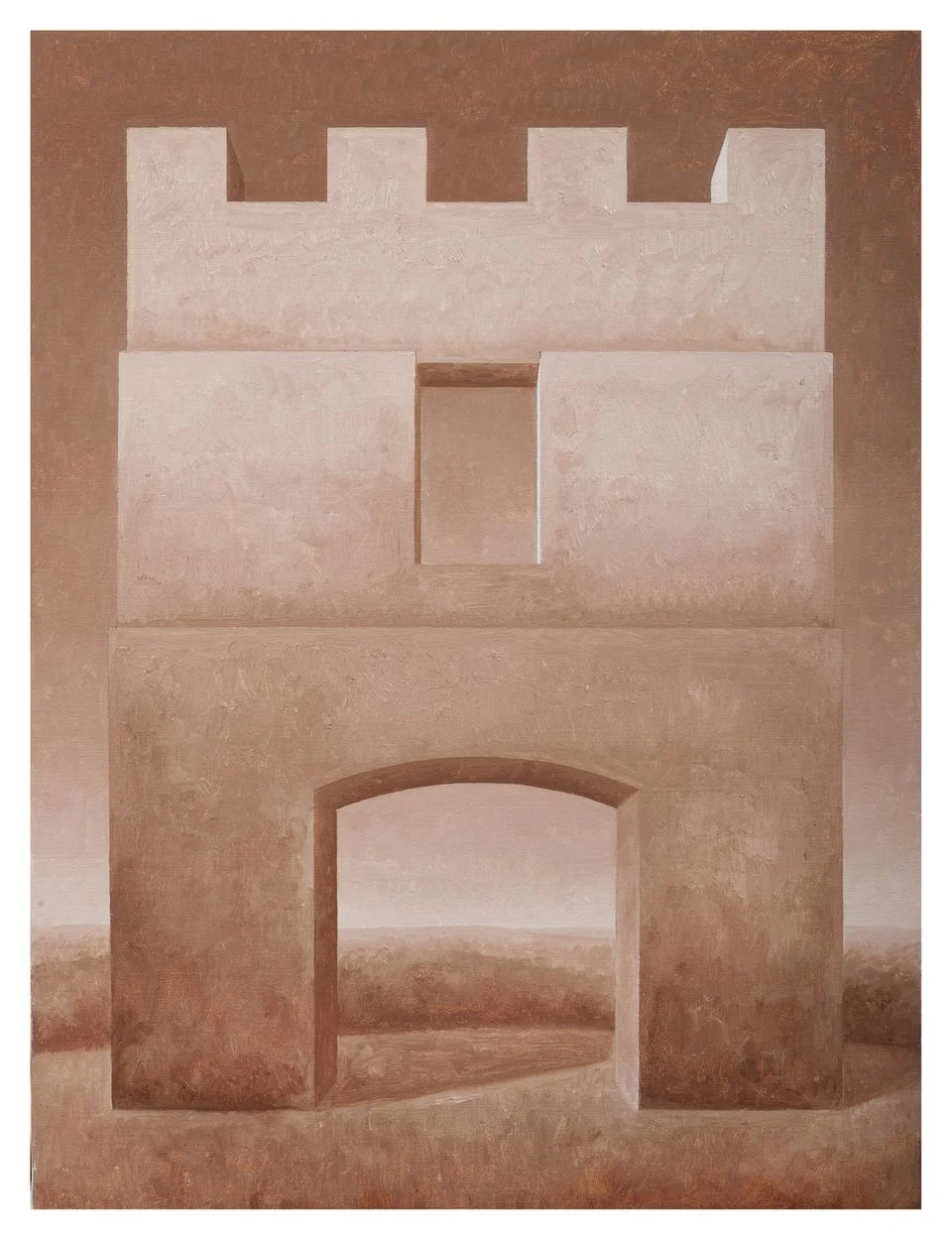 Fortress XVI, 2012. Oil on canvas, 24 x 18 inches.