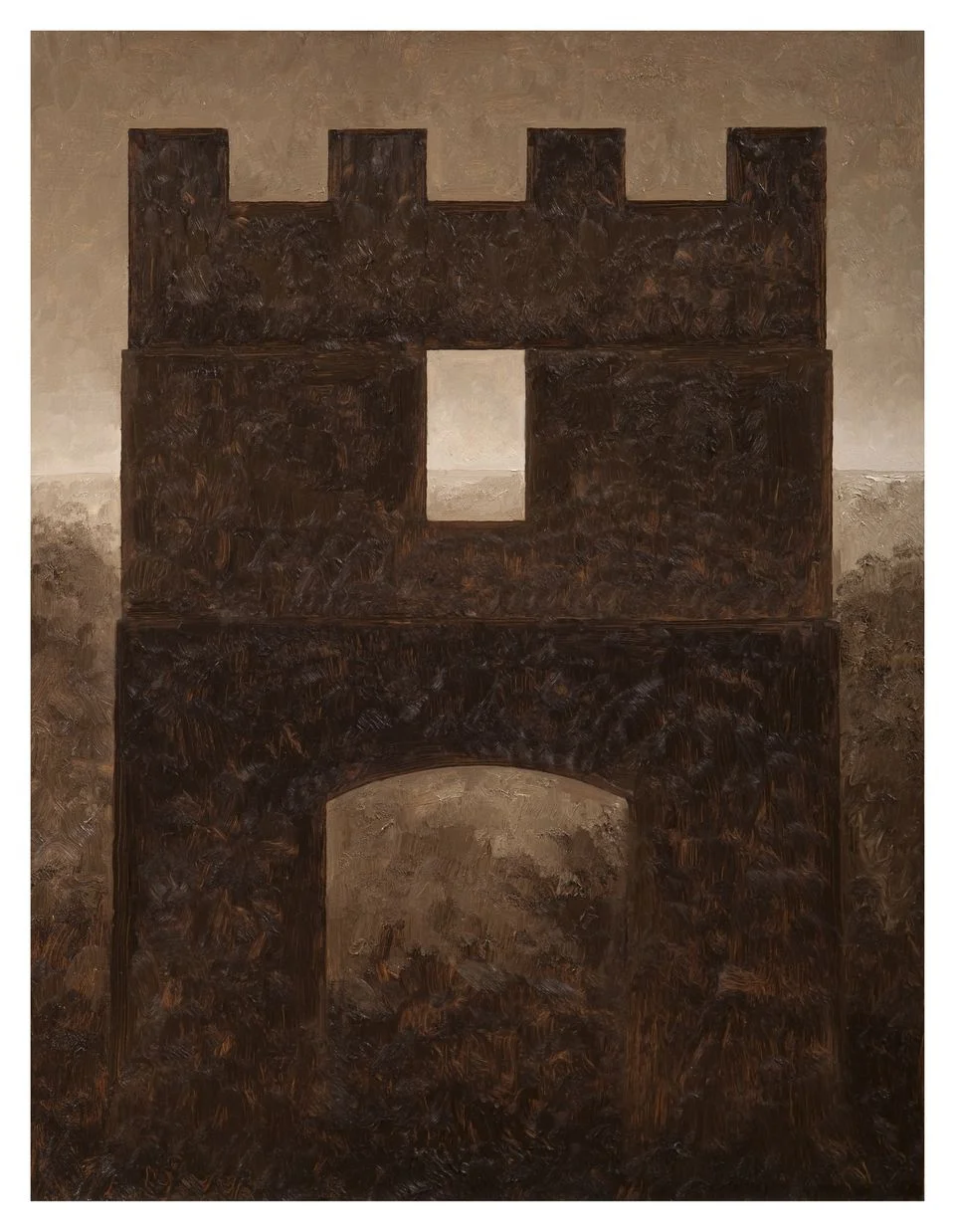 Fortress XVII, 2012. Oil on canvas, 24 x 18 inches.