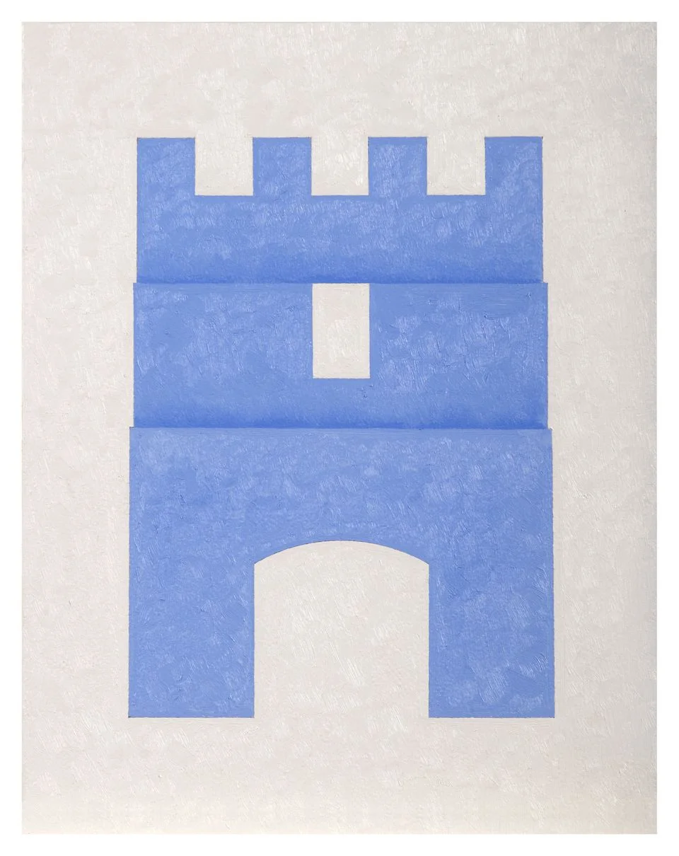 Fortress XXVIII, 2012. Oil on panel, 14 x 11 inches.