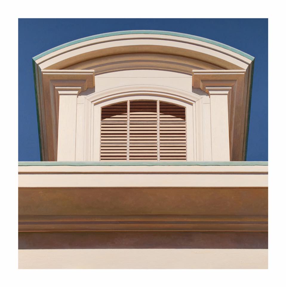Dormer, Noon, 2009-2010. Oil on canvas, 48 x 48 inches. Private Collection, New York.