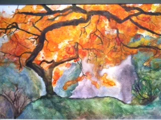  Clarissa Espinoza, Crawford High School,  Fall , 2014, watercolor  2014 BEST OF SHOW 