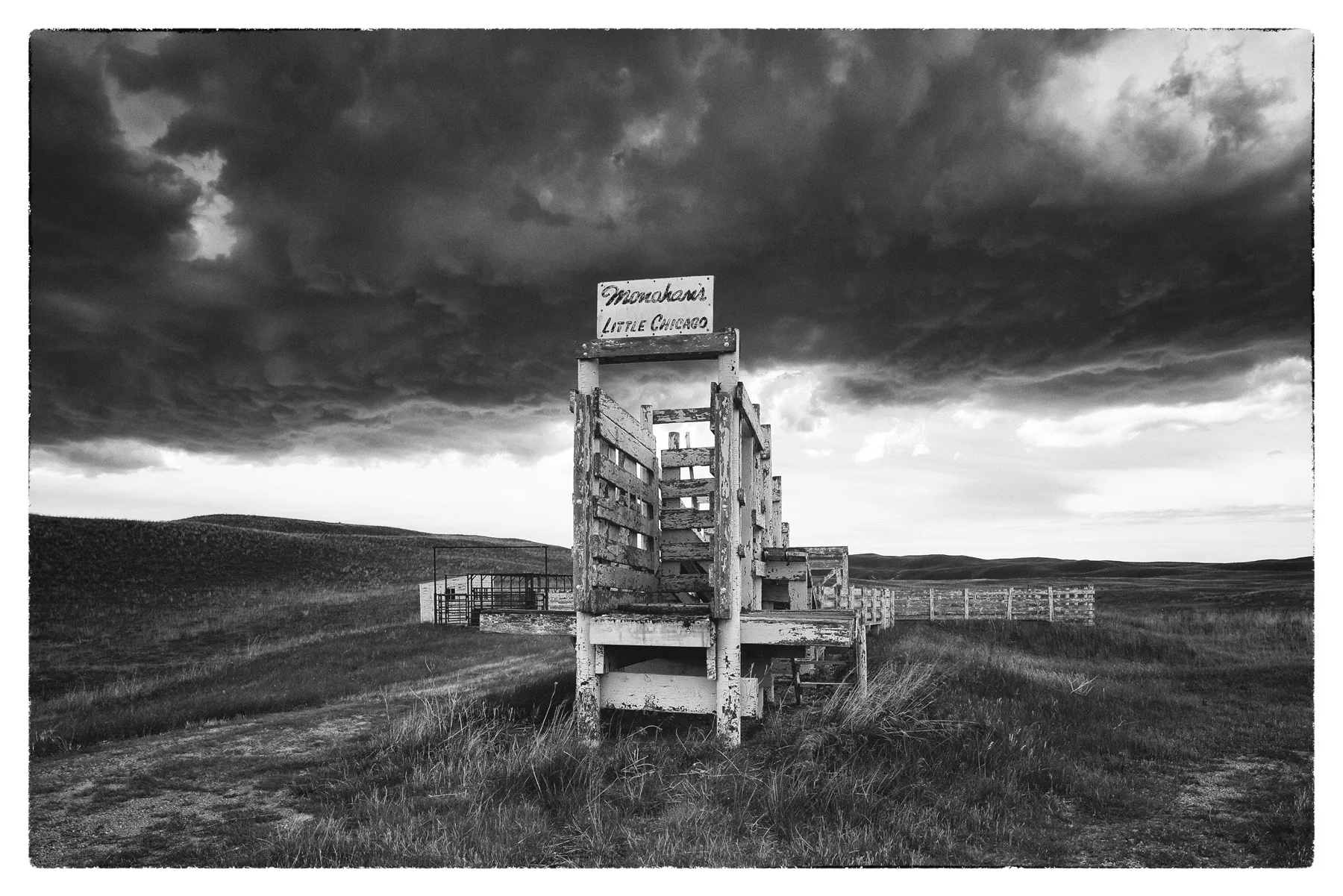 Brett Erickson, Little Chicago, Hooker County, Neb. , pigment giclée on red river arctic polar luster, 24x16"
