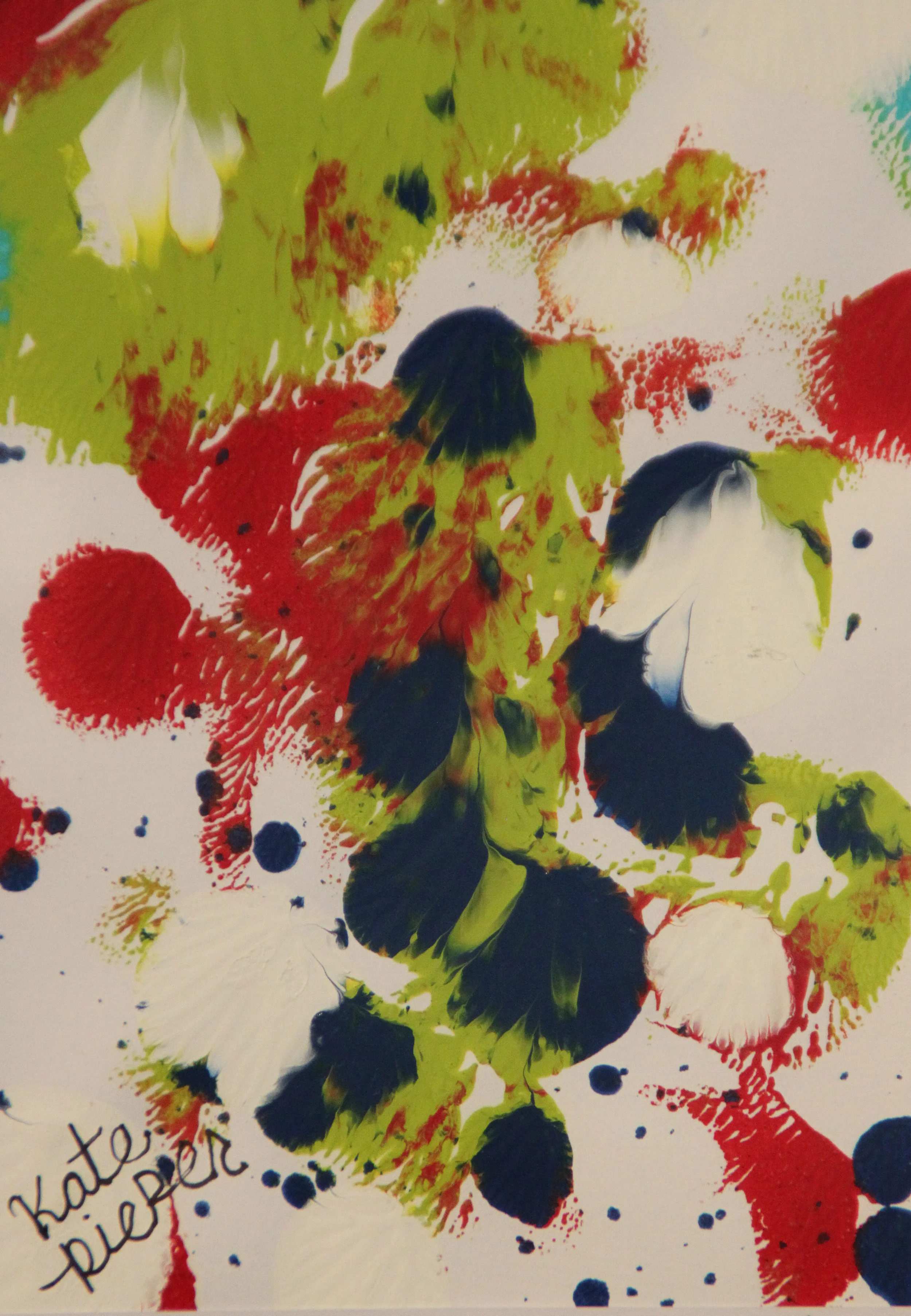 Kate Pieper, Fireworks , monoprint, 2016