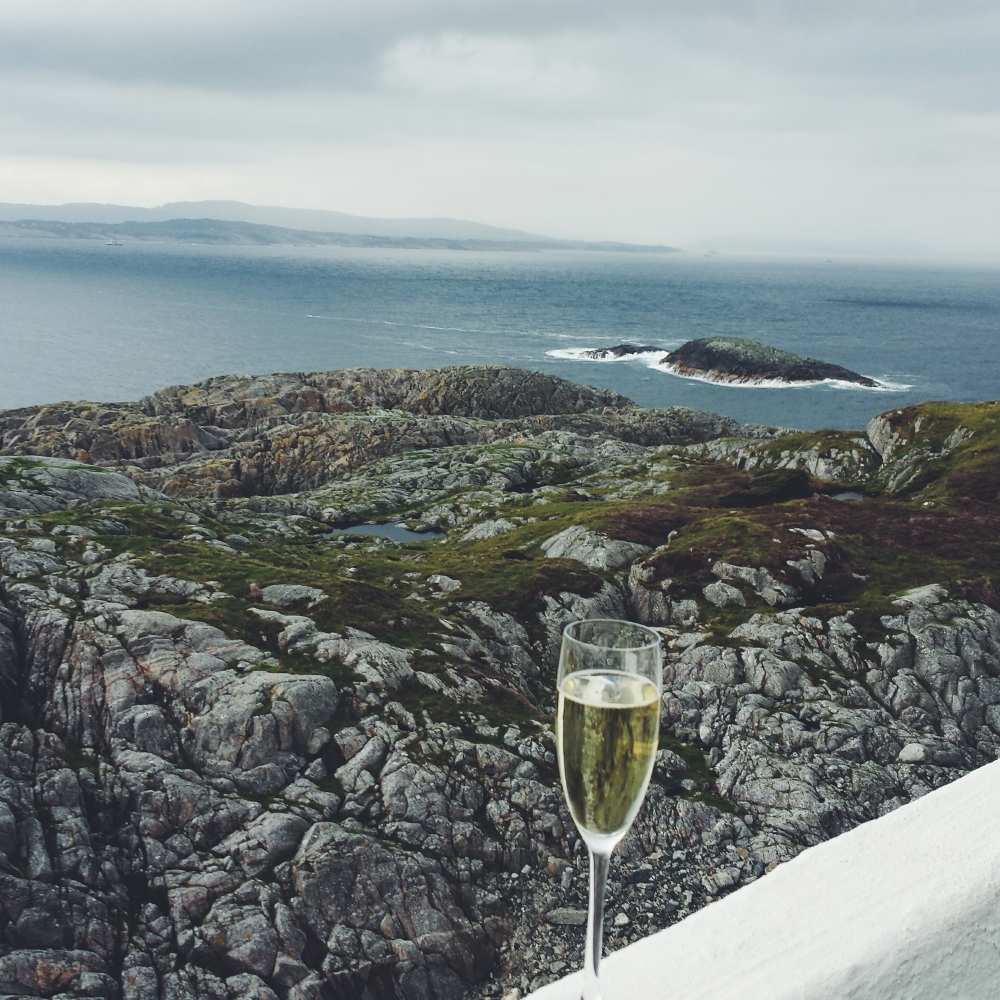 Champagne with a view