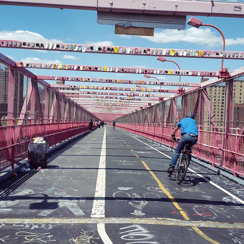 Walking on Williamburg bridge