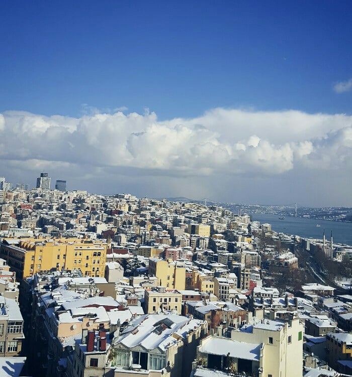 the view from Galata tower 