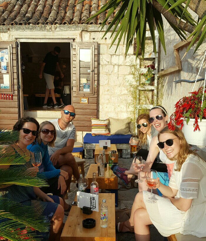 Fellow yogis having a break