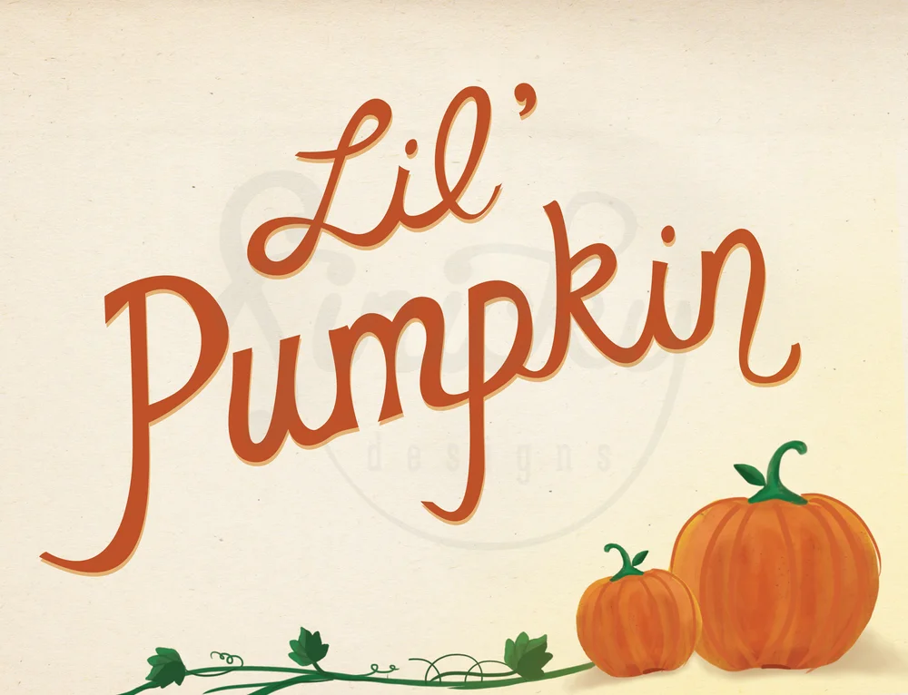 Lil Pumpkin Baby Shower Finicky Fox Design