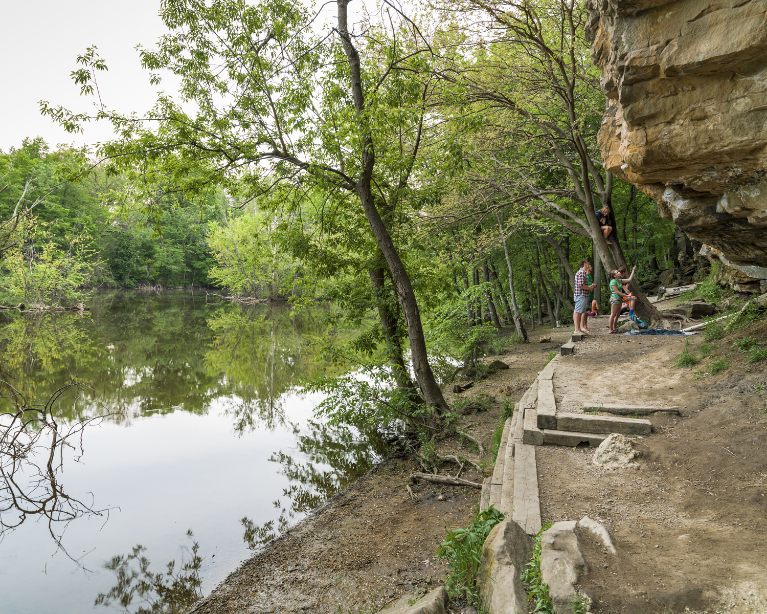 Climbers at Grand Ledge. 2014