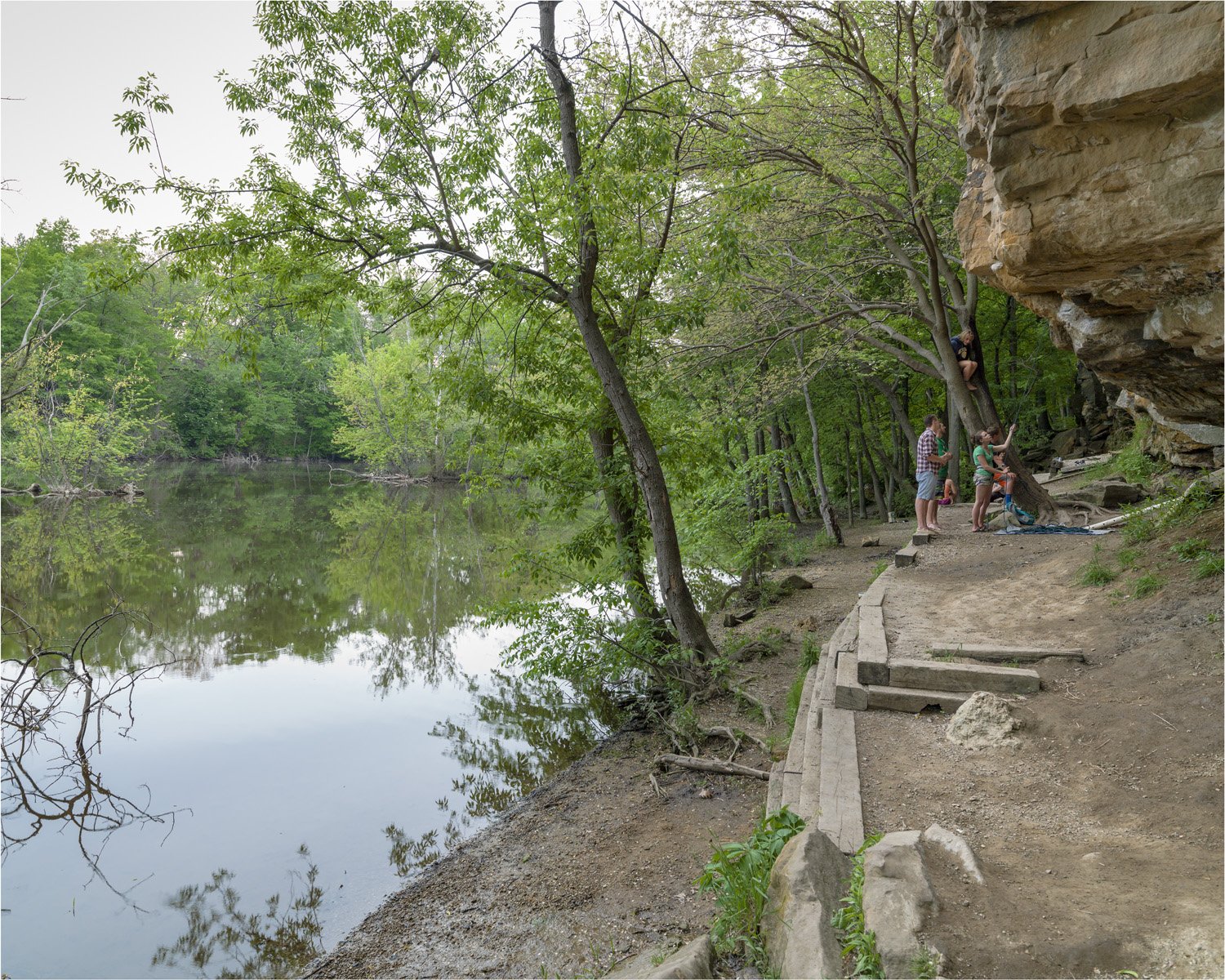 Climbers at Grand Ledge. Abramowski 2014