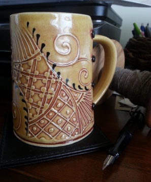 One of the beautiful tankards I purchased from Charan.