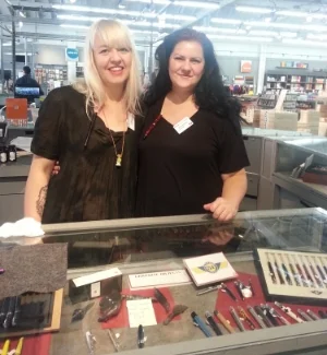 Lani (left) and Stephanie (right) know everything in the world about pens, ink, and paper. They totally rock!