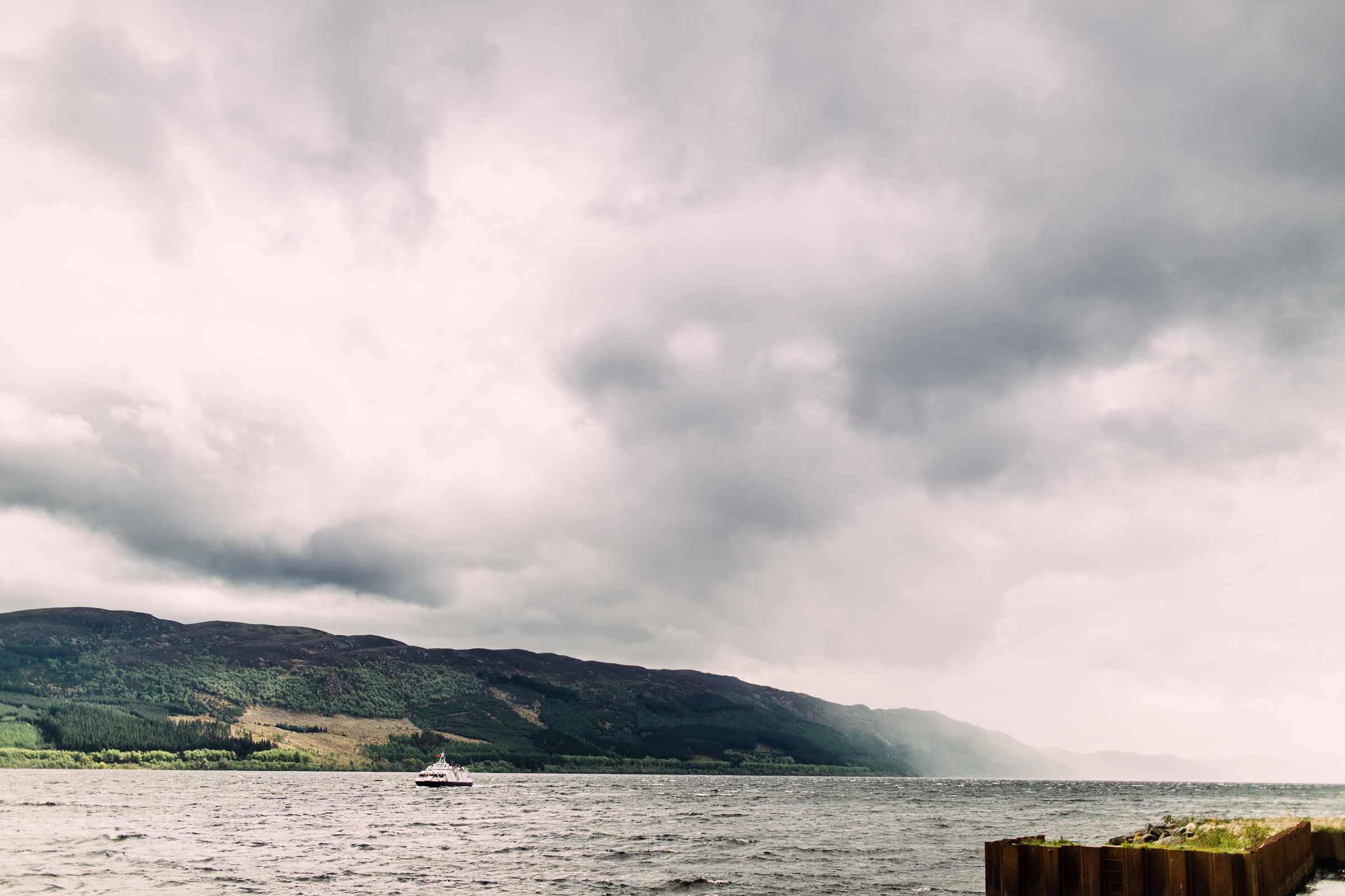  Fog and mist coming in over Loch Ness. Just beautiful. 