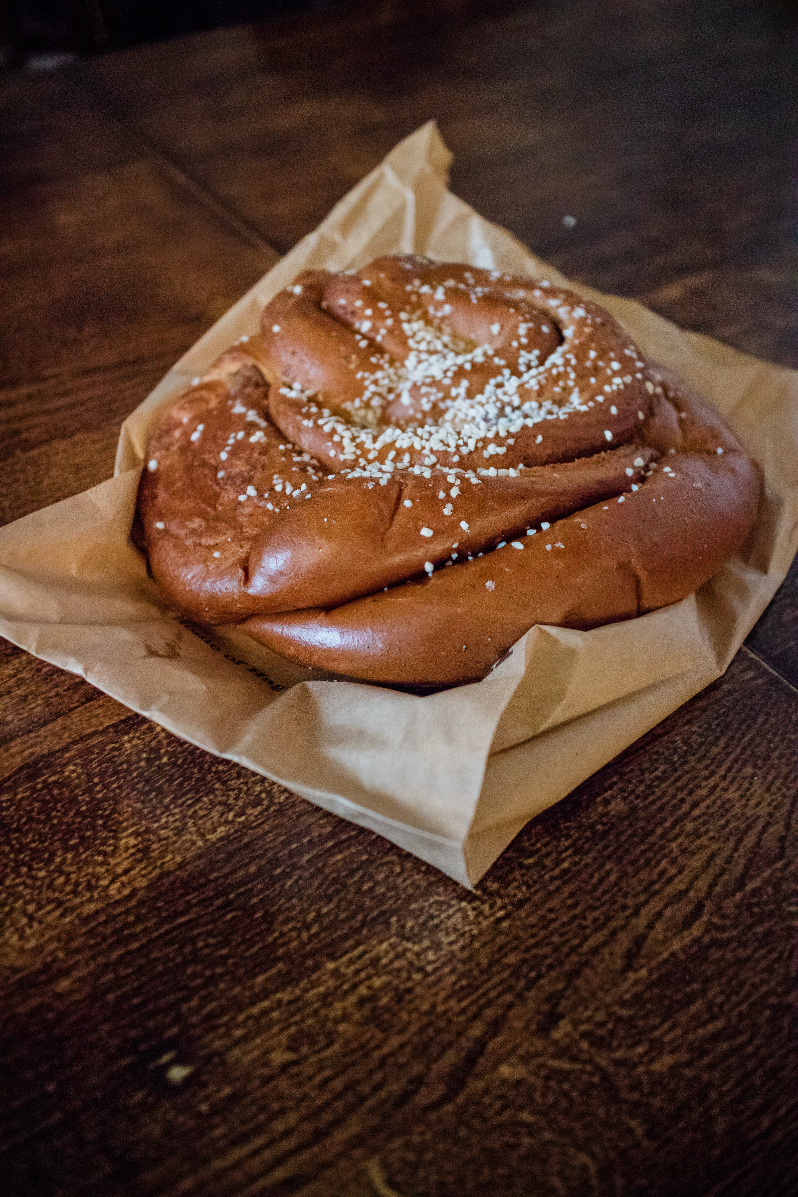  This is a Haga bun! The giant cinnamon bun is a specialty of Café Husaren! 