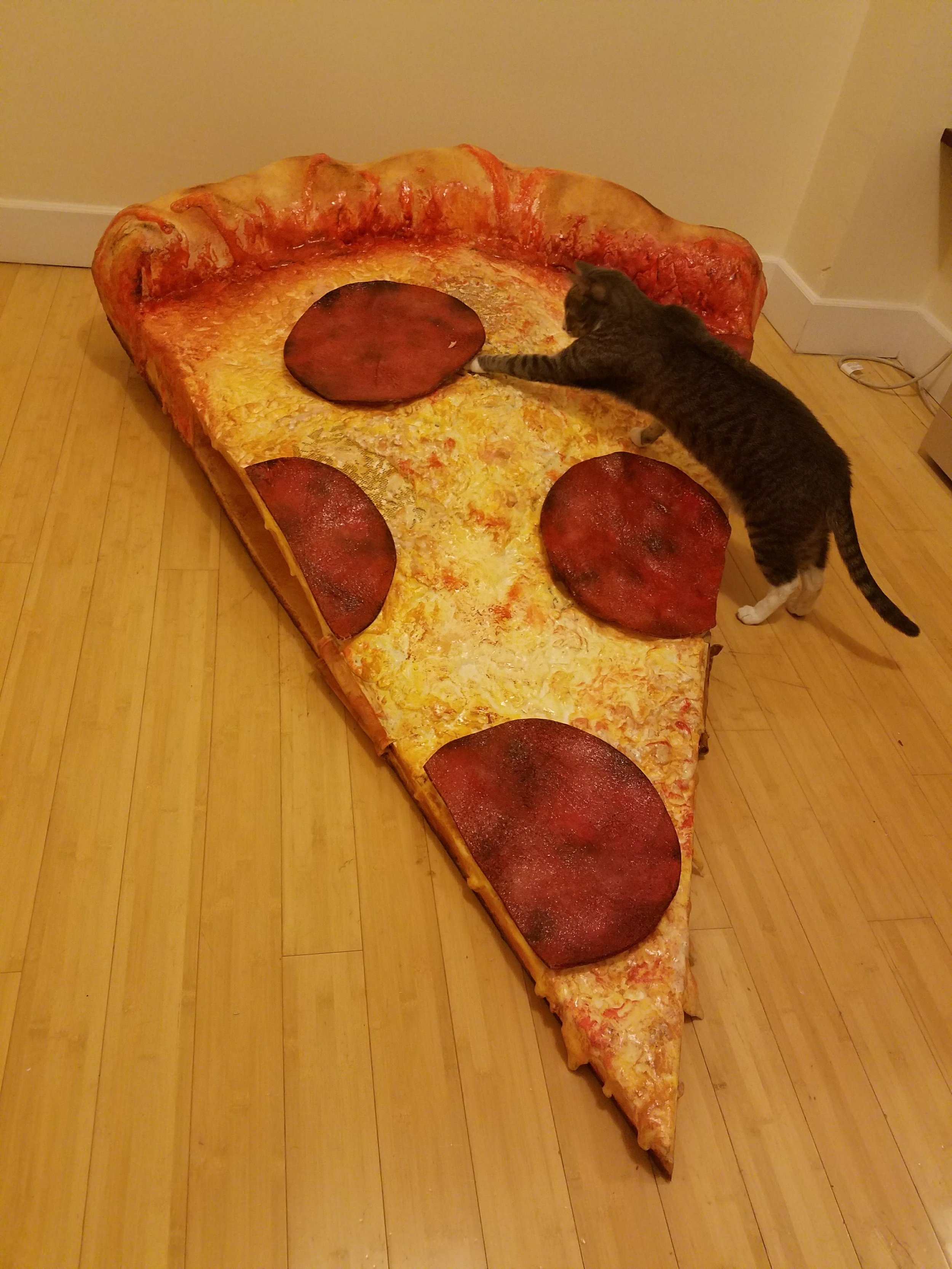  Pillo my assistant can't wait to try the pepperoni! 