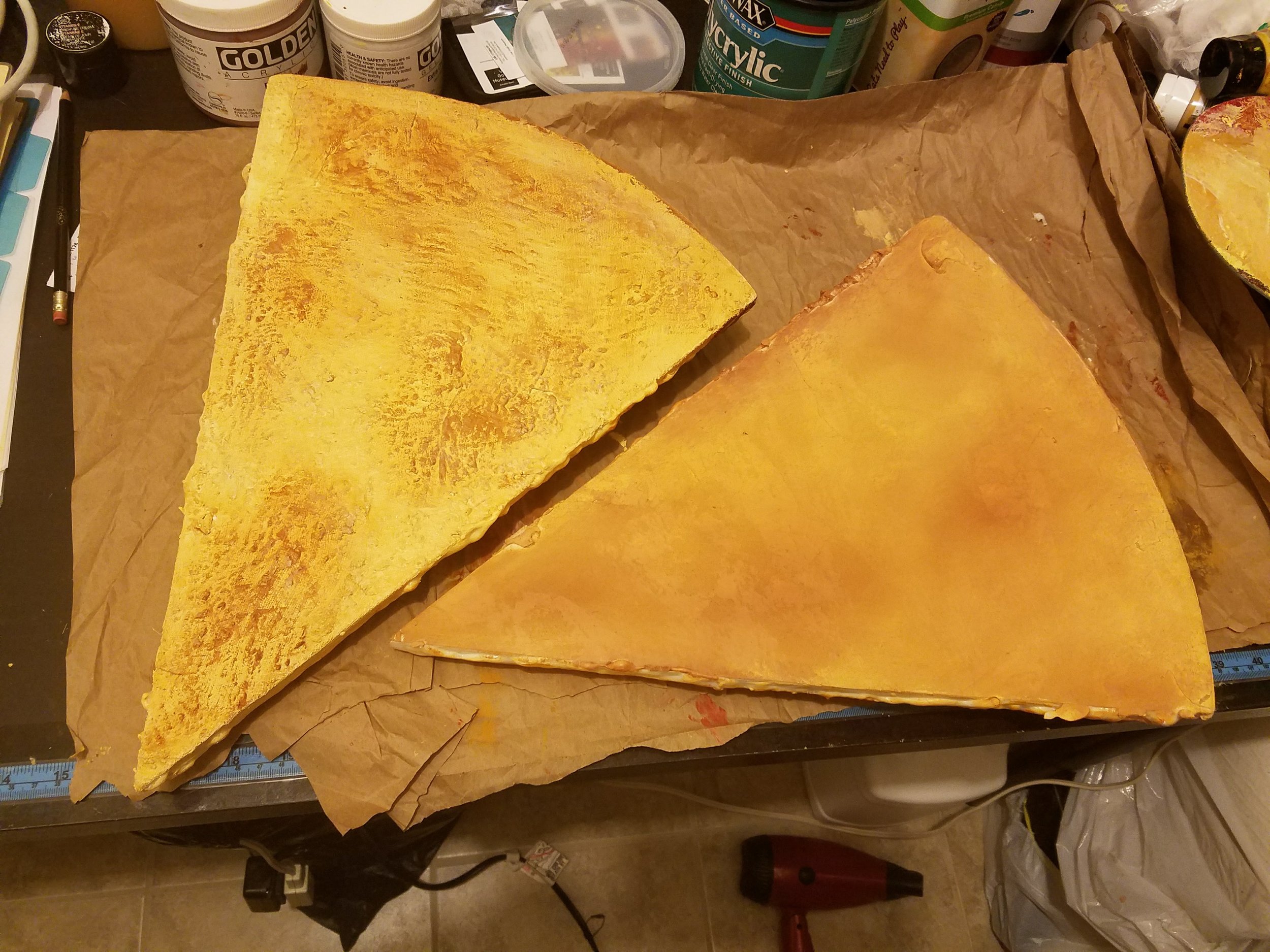  samples of the back of pizza 