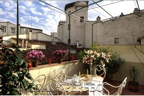 We spent many hours enjoying the sun-filled terrace