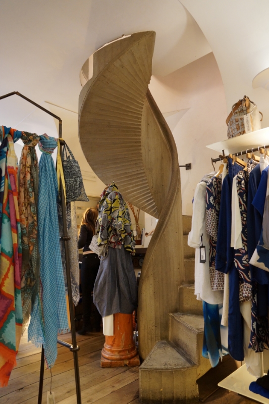 Great little boutique next to Rivoire on Piazza Della Signoria - I don't remember the name, unfortunately. But great stairwell!