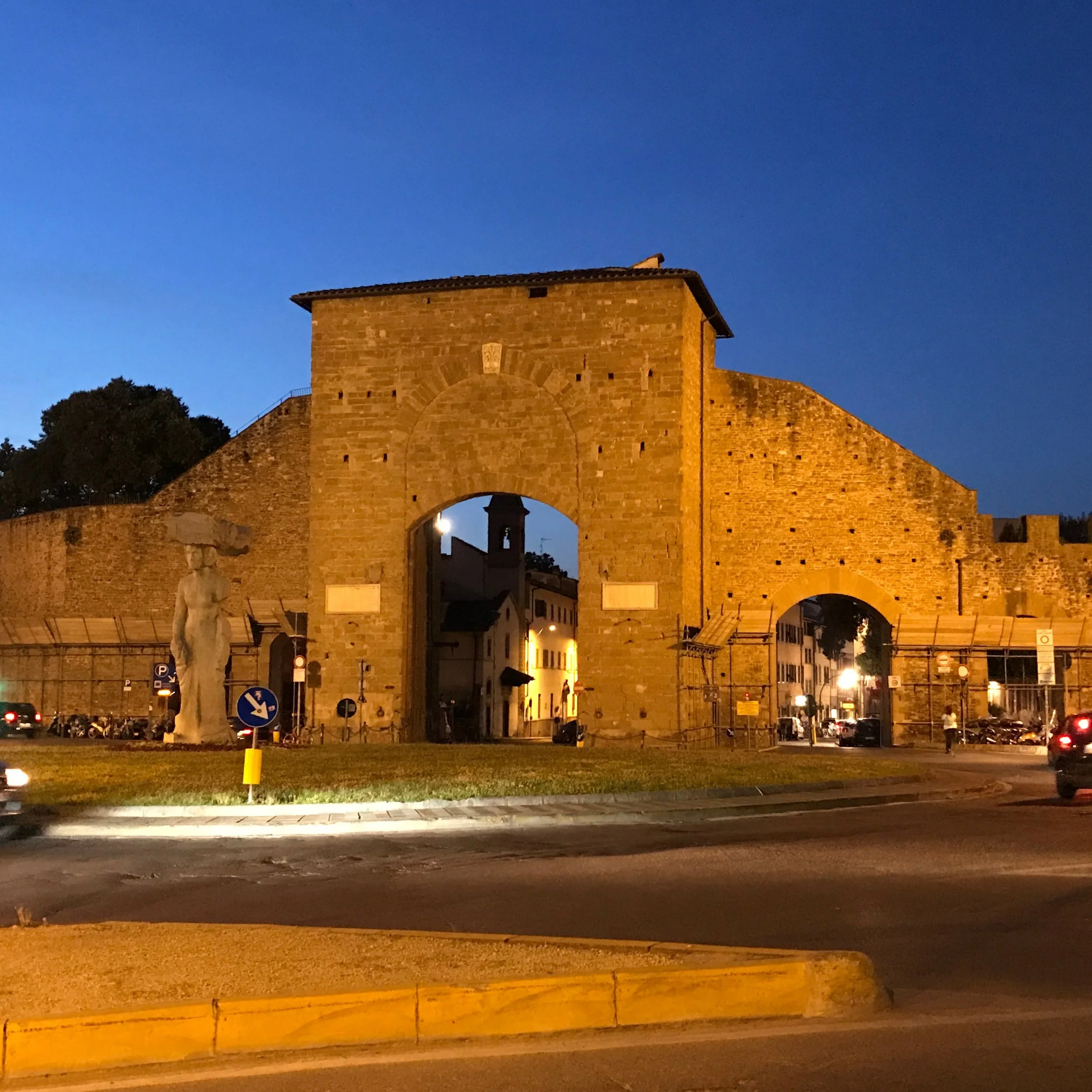 Porta Romana, the Florentine gate toward Rome