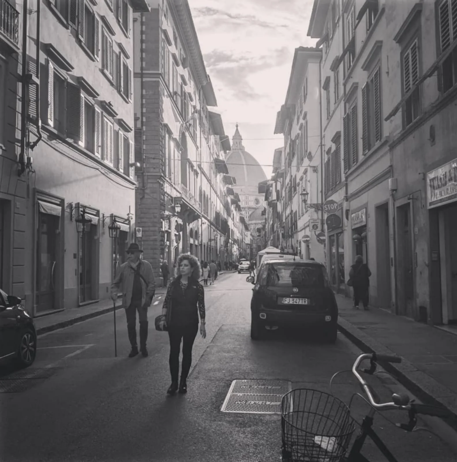 In mid-November, walking back to our apartment from Mercato Centrale, the Duomo peaking over our shoulders. Photo by Nick Minnott