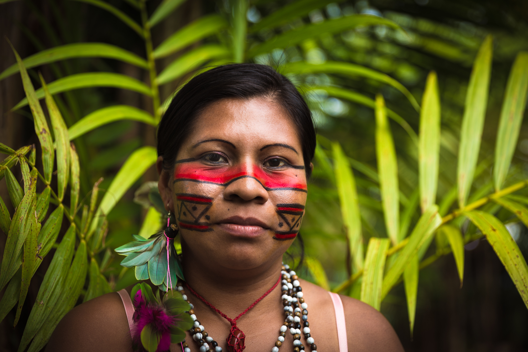 Woman from Tupi Guarani tribe in Manaus, Brazil by filipefrazao