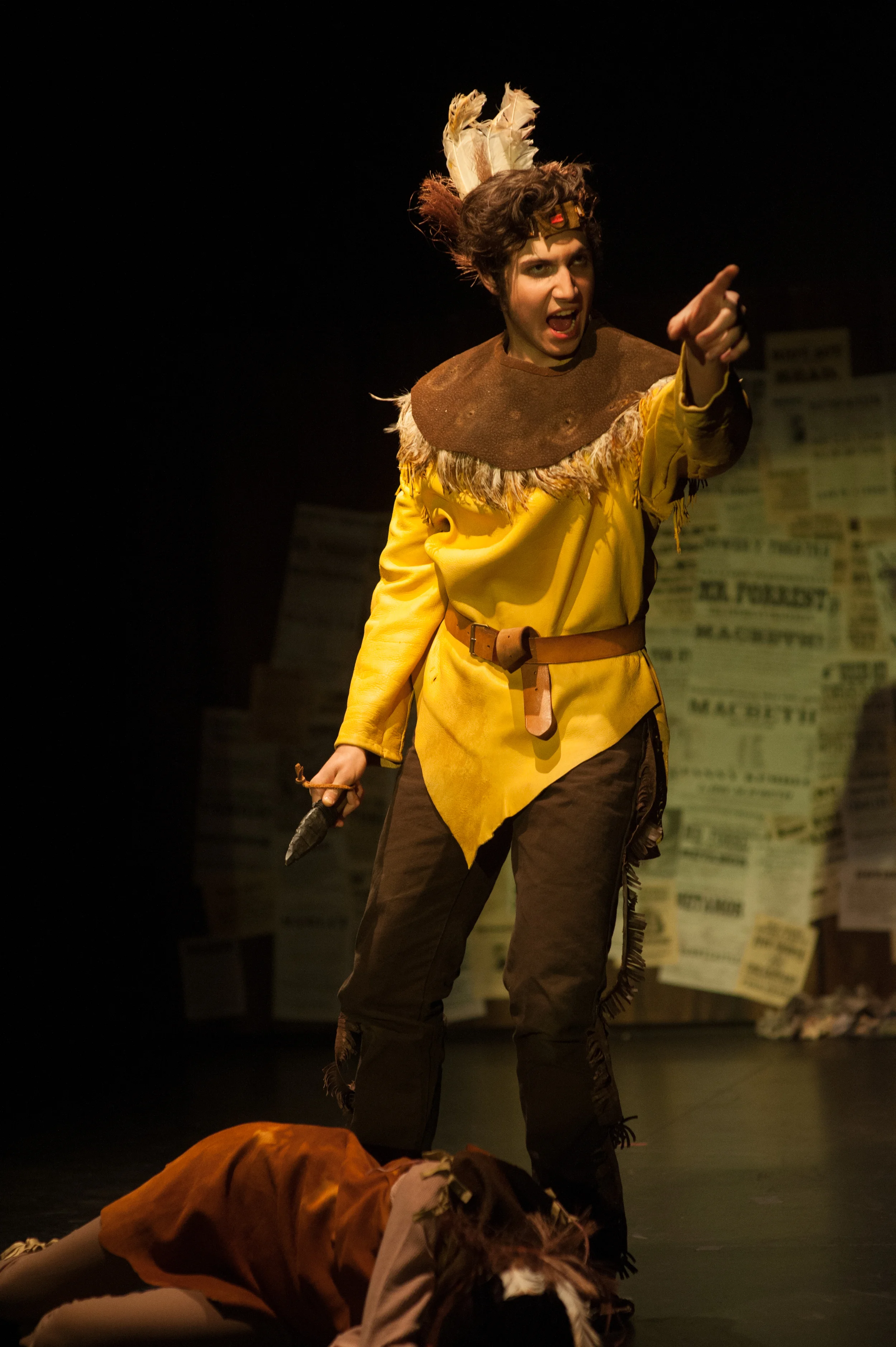 Edwin Forrest as Metamora in American Shakespeare Riot