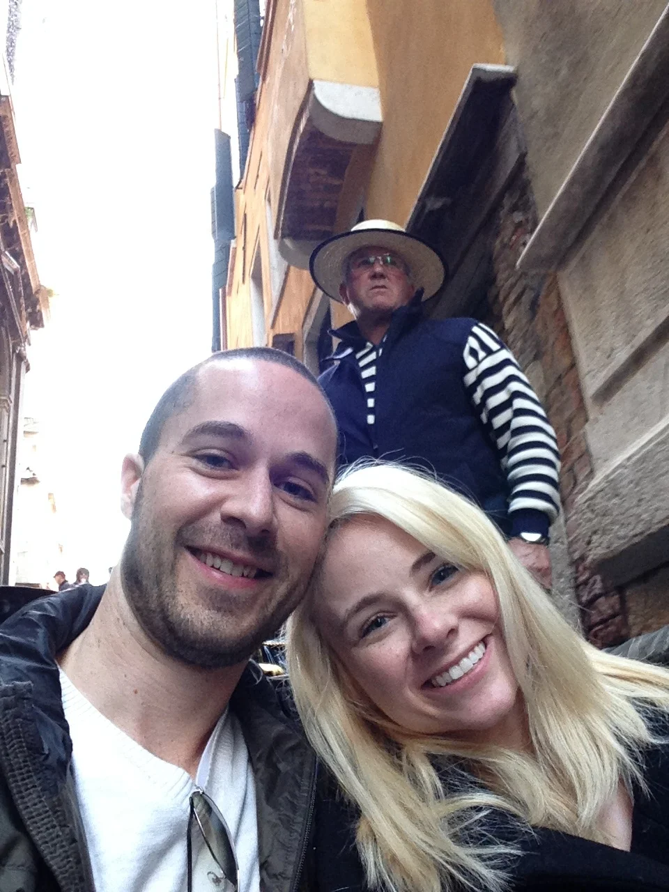 Photo from our honeymoon in 2014. The gondolier takes his job very serious.