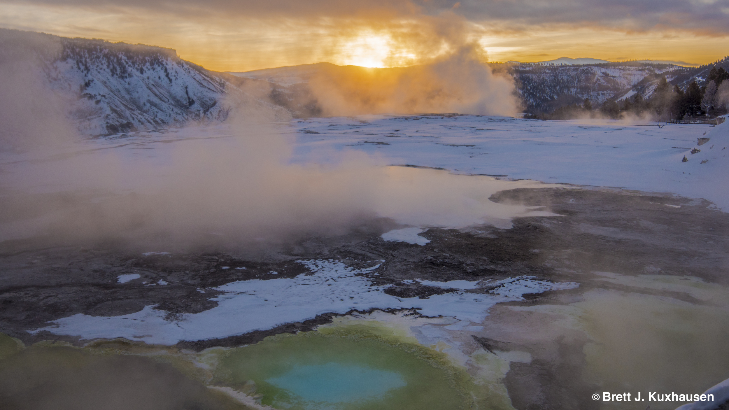 Sunrise in Yellowstone