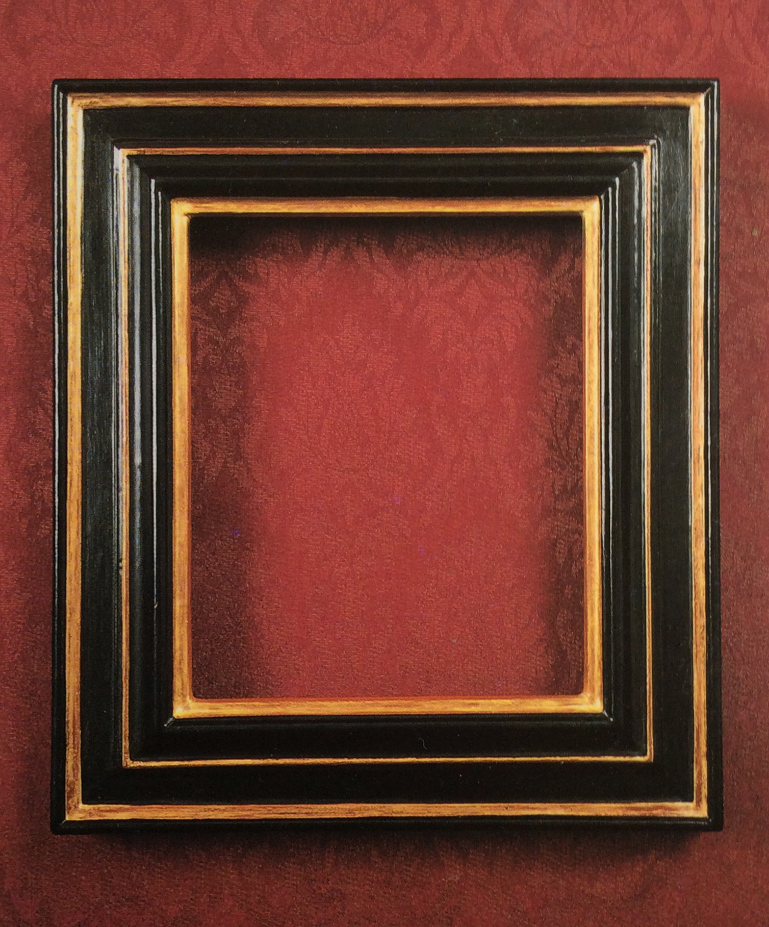 I’ve created all my own custom-made frames for each of my house and garden portraits. These were gessoed, ebonised, gilded, waxed and distressed to resemble European frames from the mid 17th century.