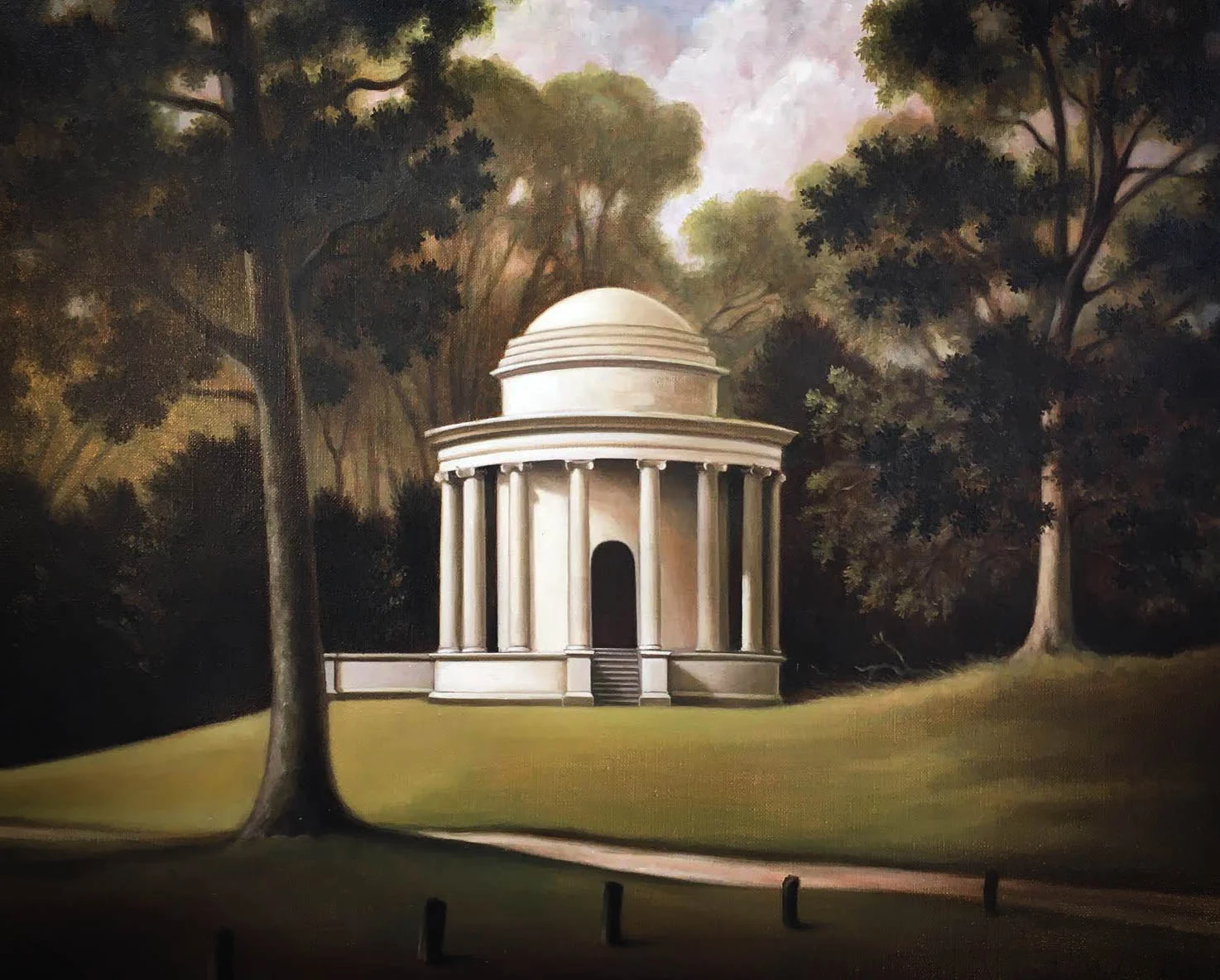 Temple of Ancient Virtue, Stowe, (22" x 18").