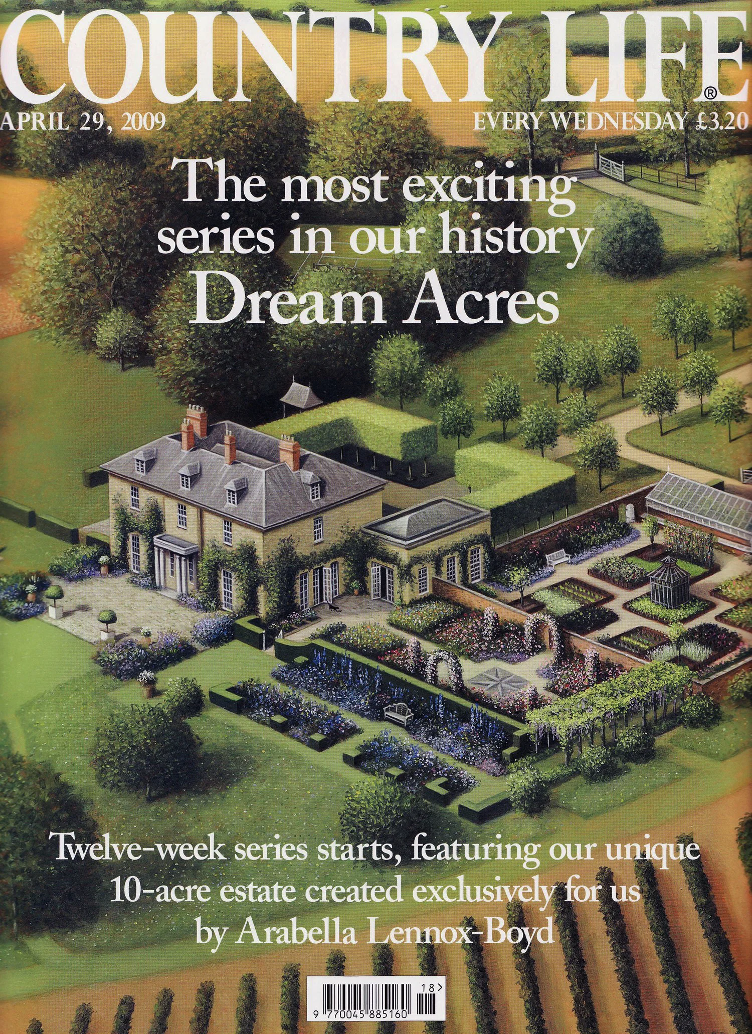 Dream Acres cover for Country Life Magazine.