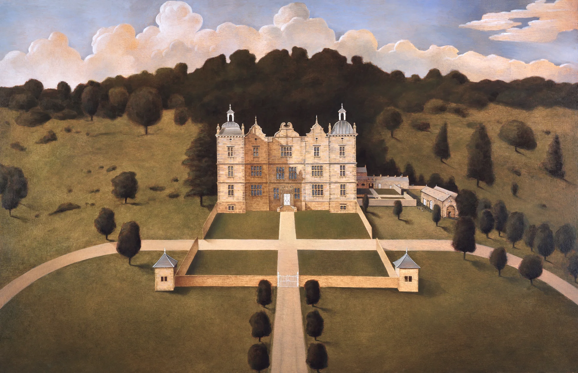 Plas Teg, Clwyd, North Wales, (50" x 32").