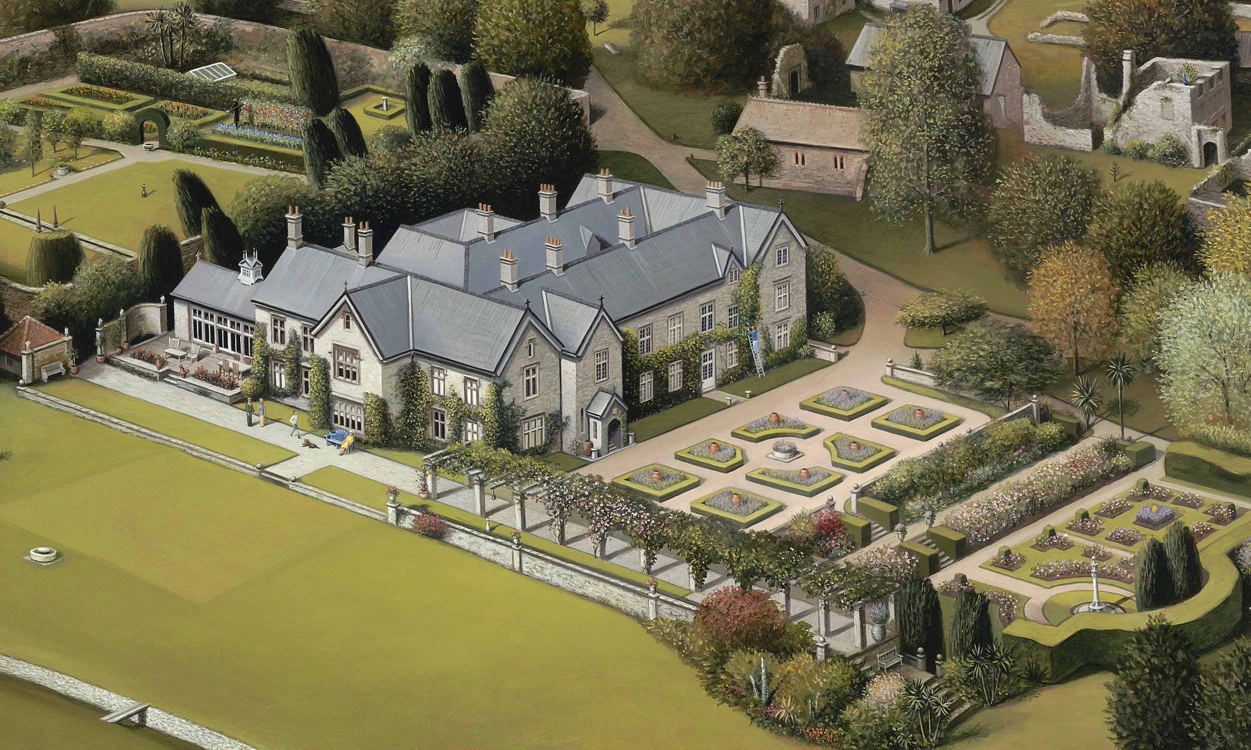 Detail 2 of Waddeton Court, Devon.