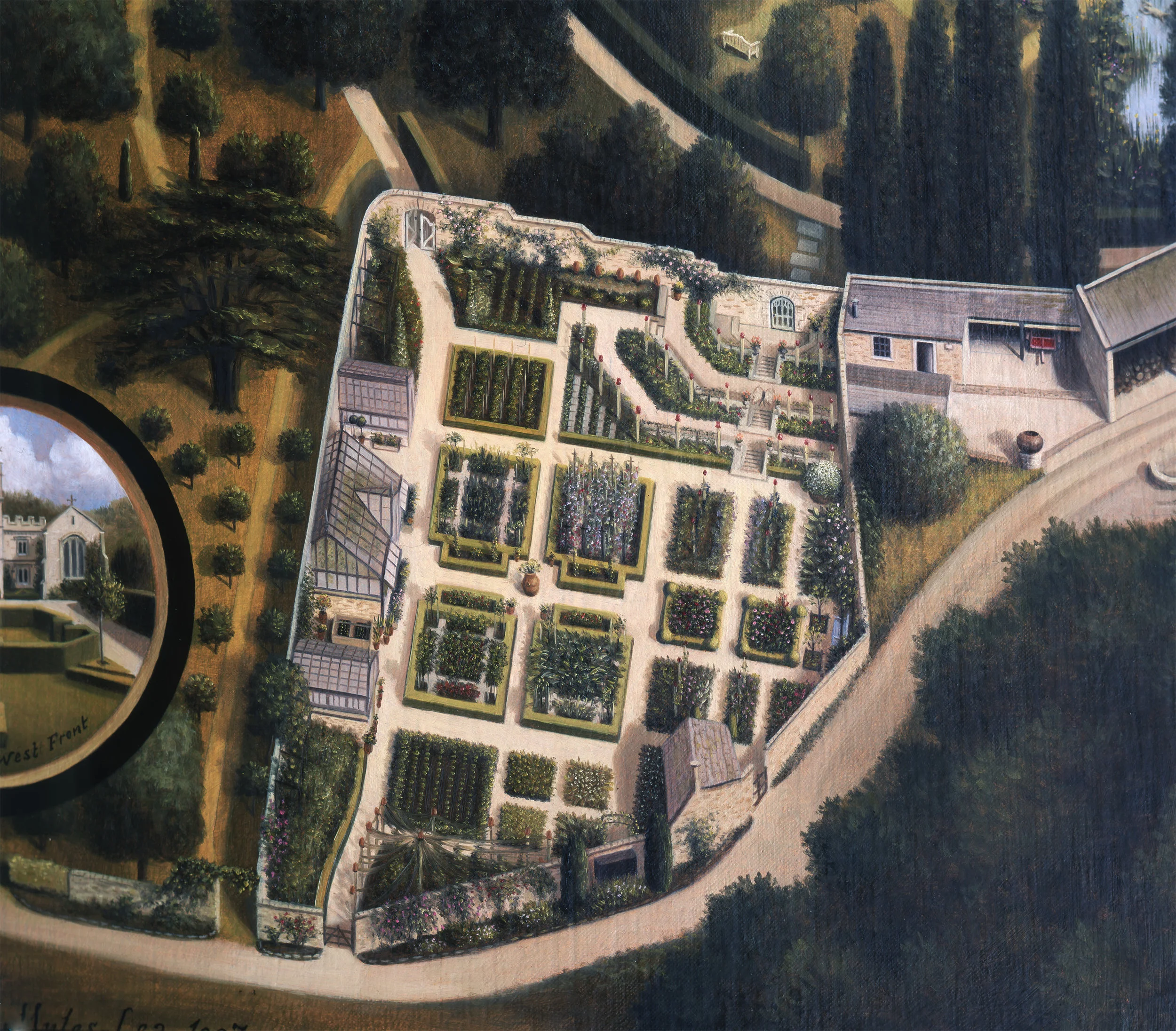 Detail of the Kitchen Garden, Gresgarth.