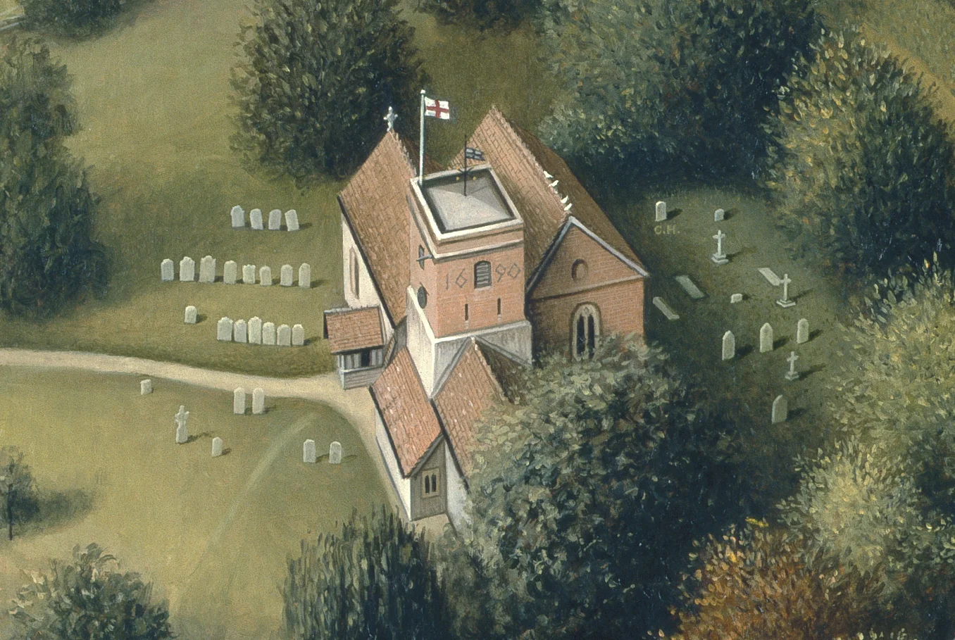 Detail of Upton Grey, Hampshire.
