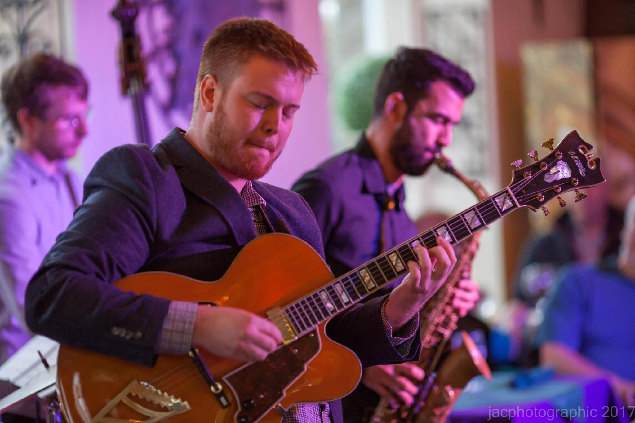 A photo of the band taken at Merrickville Jazz Festival October 14th 2017