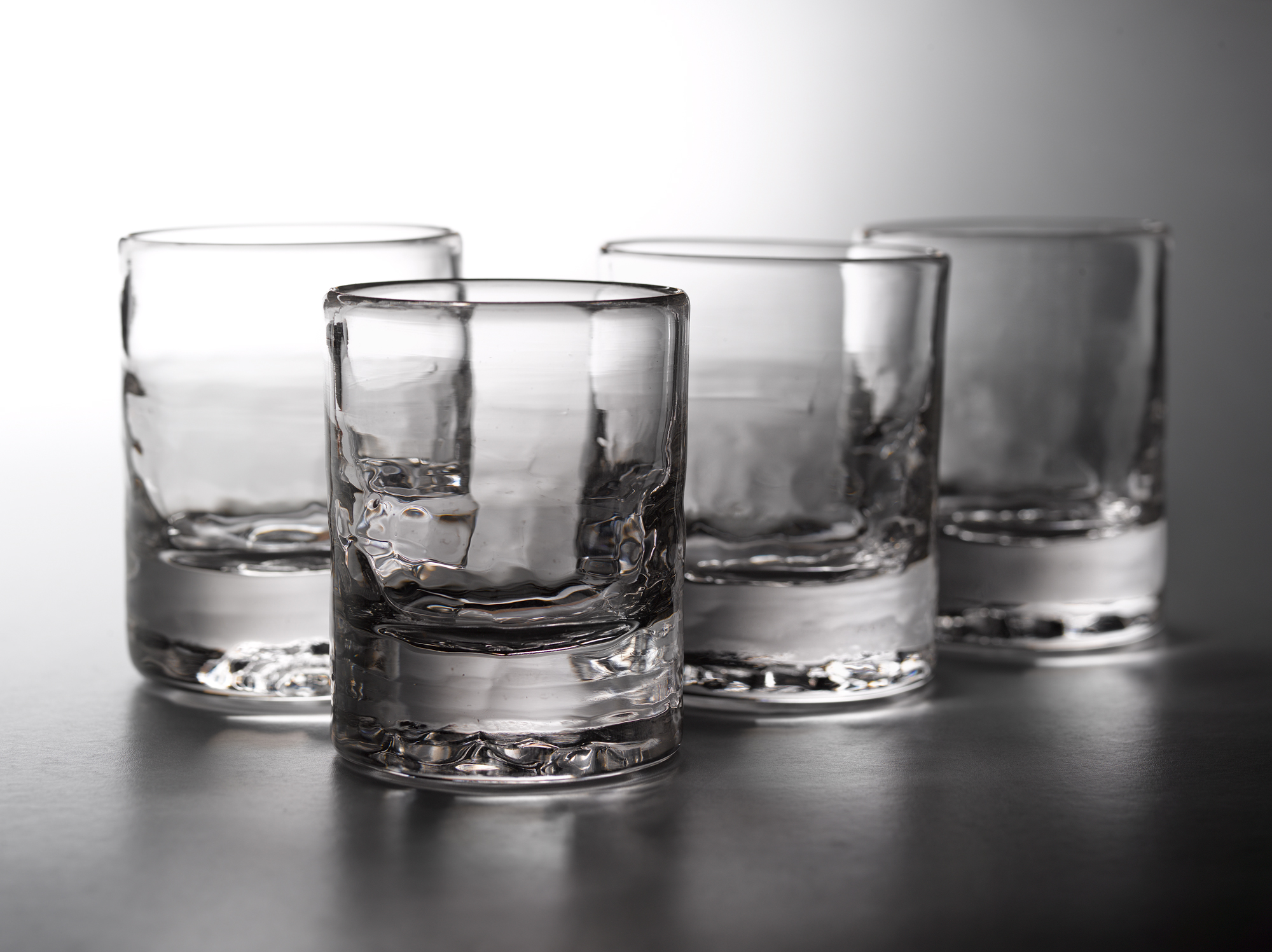 Bar glasses in small, medium and large sizes
