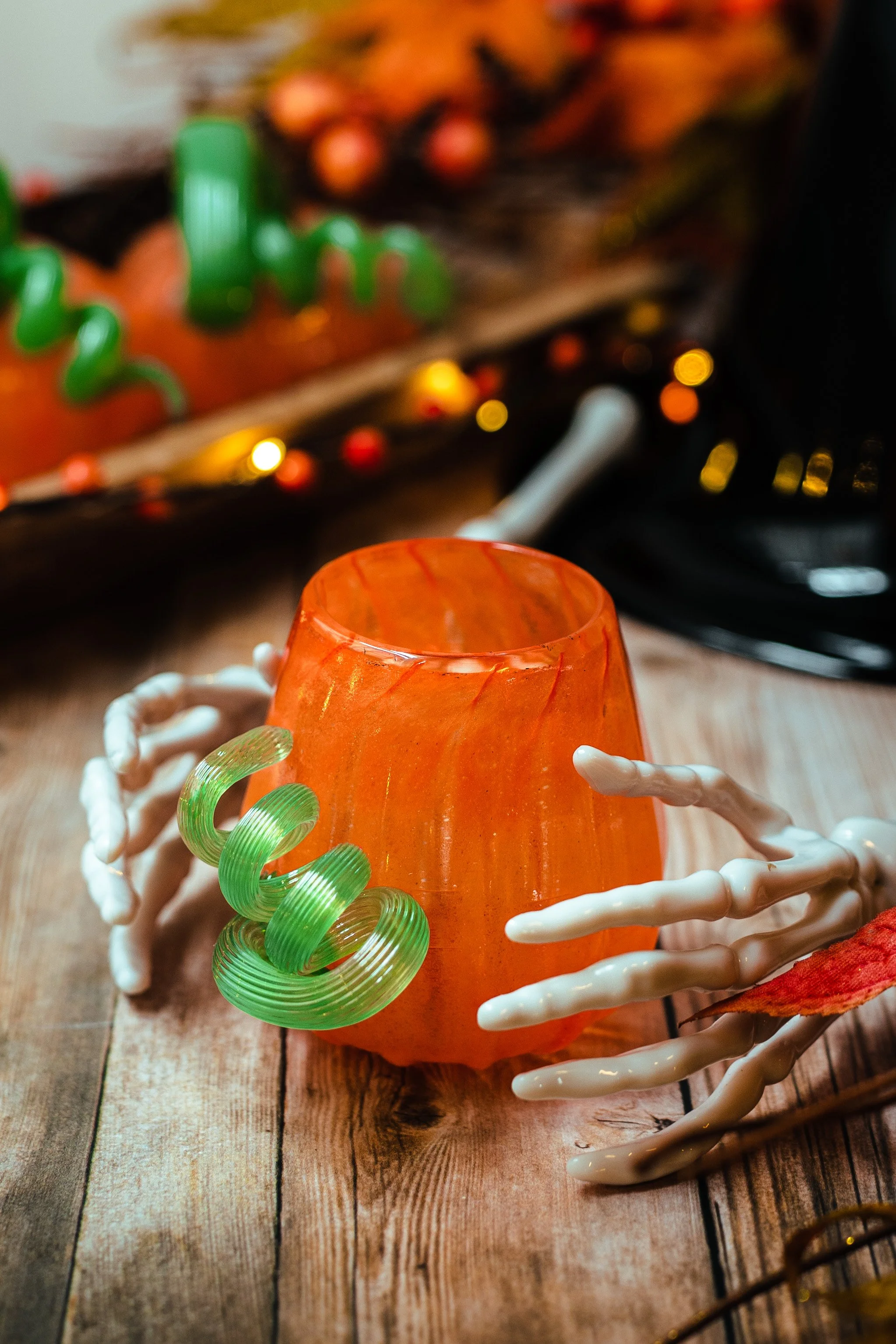 Pumpkin Cup Stemless Wine Glass