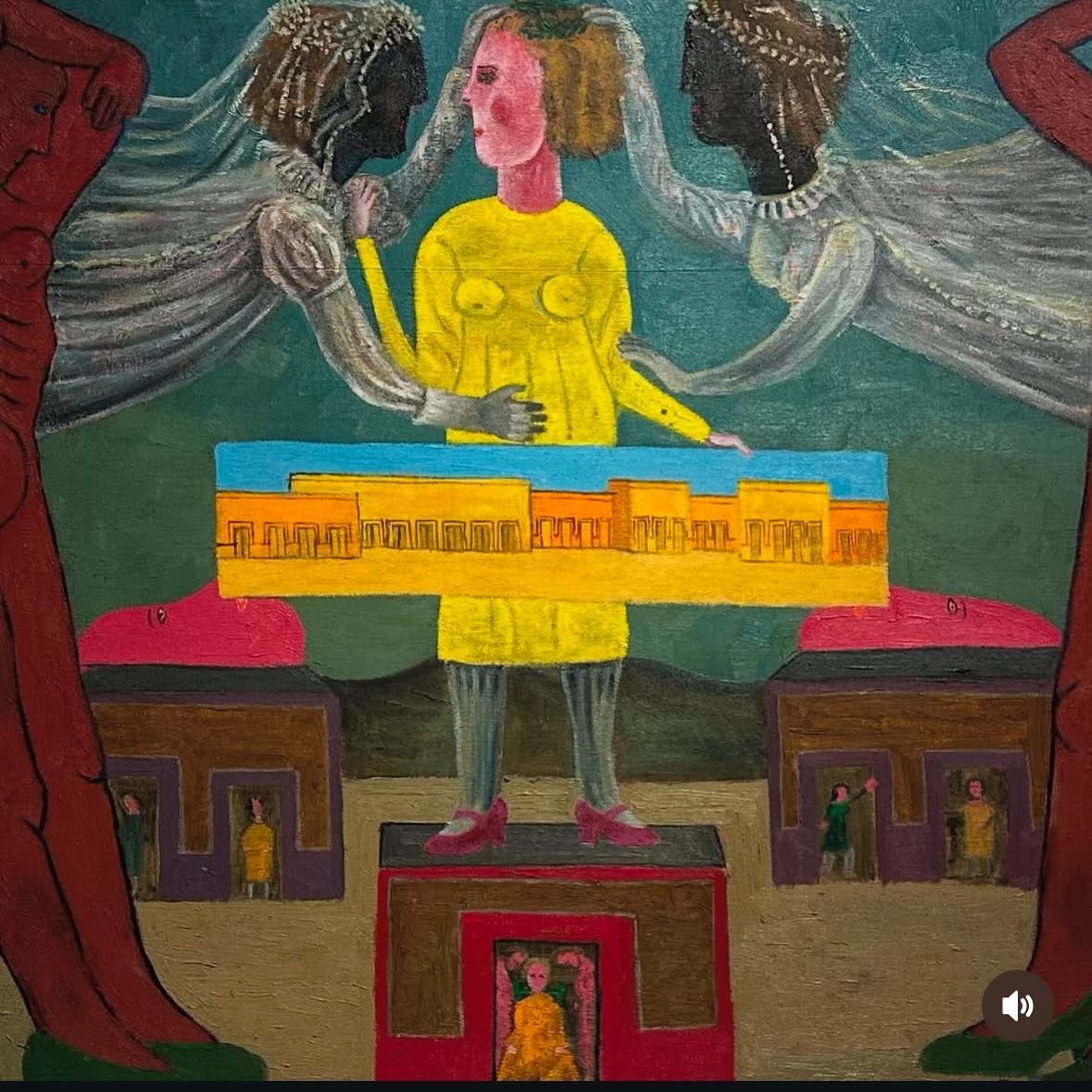 Detail of &ldquo;The Fianc&eacute;e&rdquo; by Rodolfo Morales, 1976. The same year, acclaimed artist Rufino Tamayo wrote: &ldquo;Rodolfo Morales, this new painter I am pleased to introduce to art lovers, is no doubt about it, the breath of fresh air 